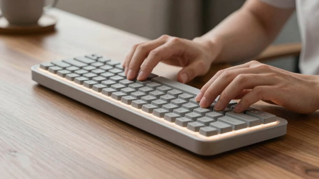 ergonomic natural comfortable typing