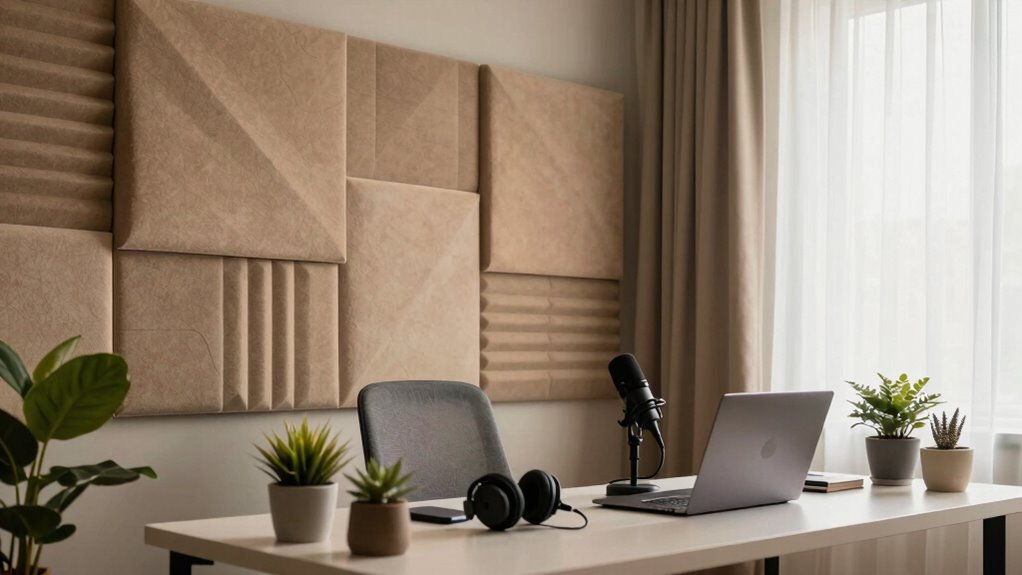 minimize sound reflections indoors
