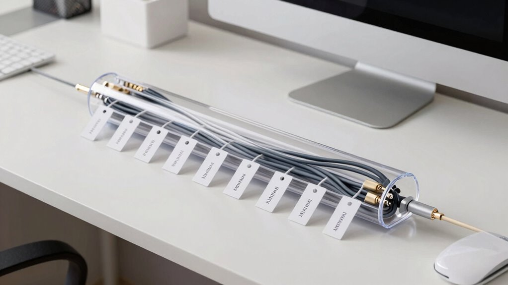 organized cables for efficiency