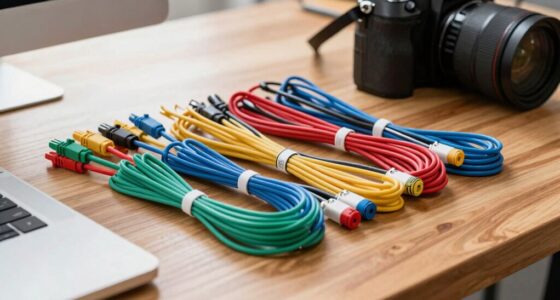 organized desk cable management
