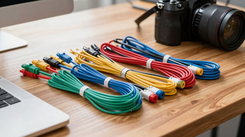 organized desk cable management