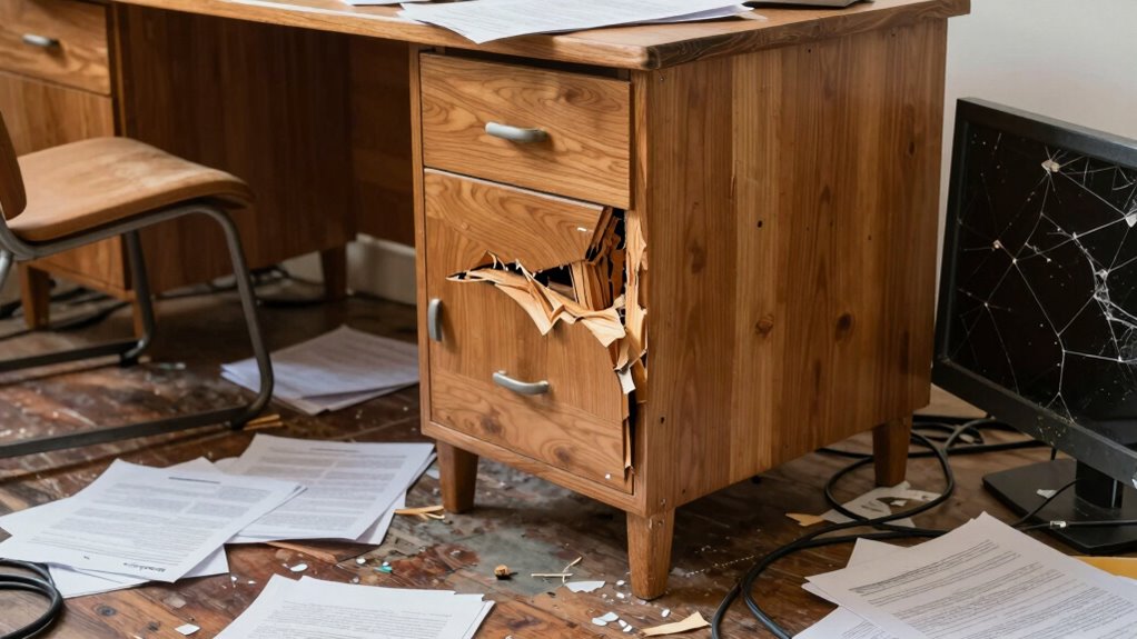 overloading heavy desk setups