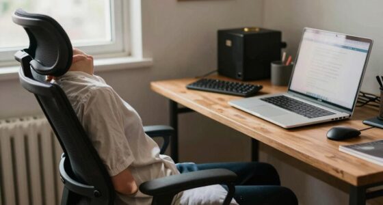 poor ergonomic workspace setup