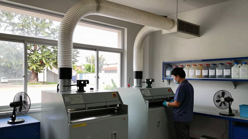 proper chemical storage and ventilation