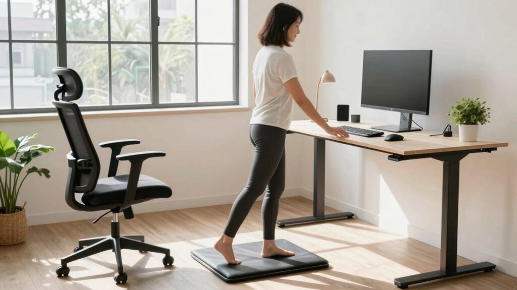 proper ergonomic standing setup