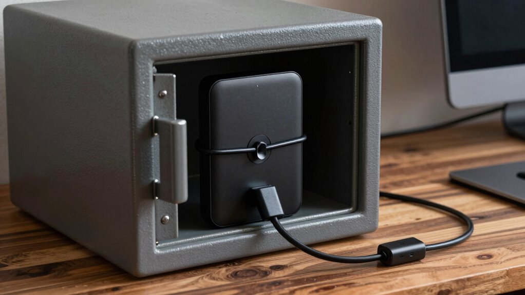 secure external backup storage areas