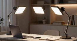 small desk video lighting