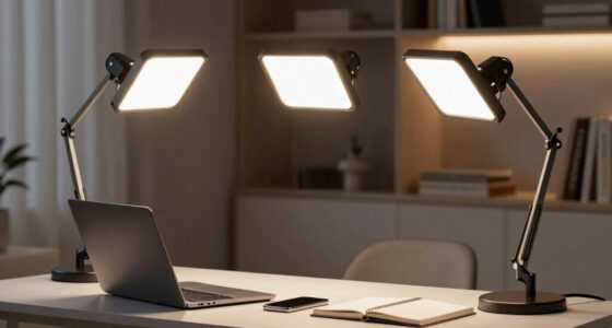 small desk video lighting