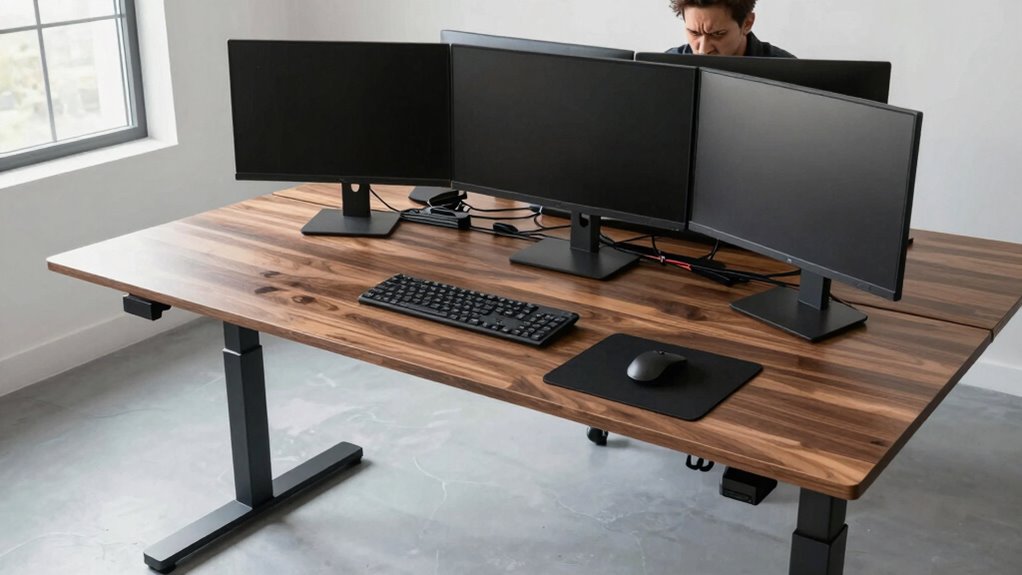 spacious organized ergonomic workspace