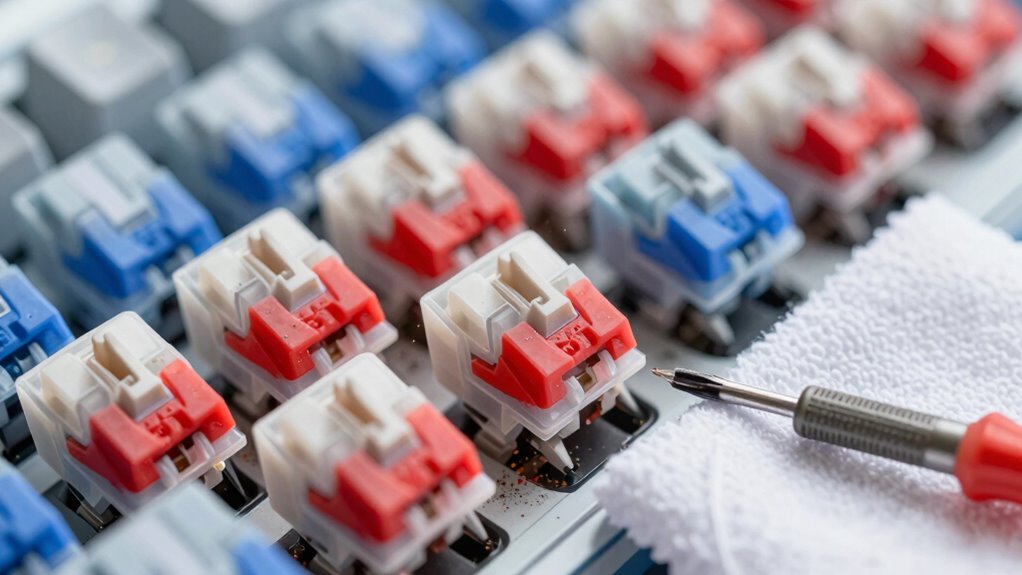 switch cleaning and lubrication