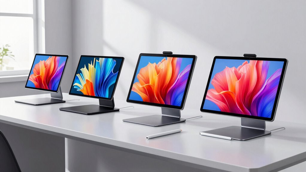 top color accurate pen displays