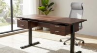 top standing desk drawers