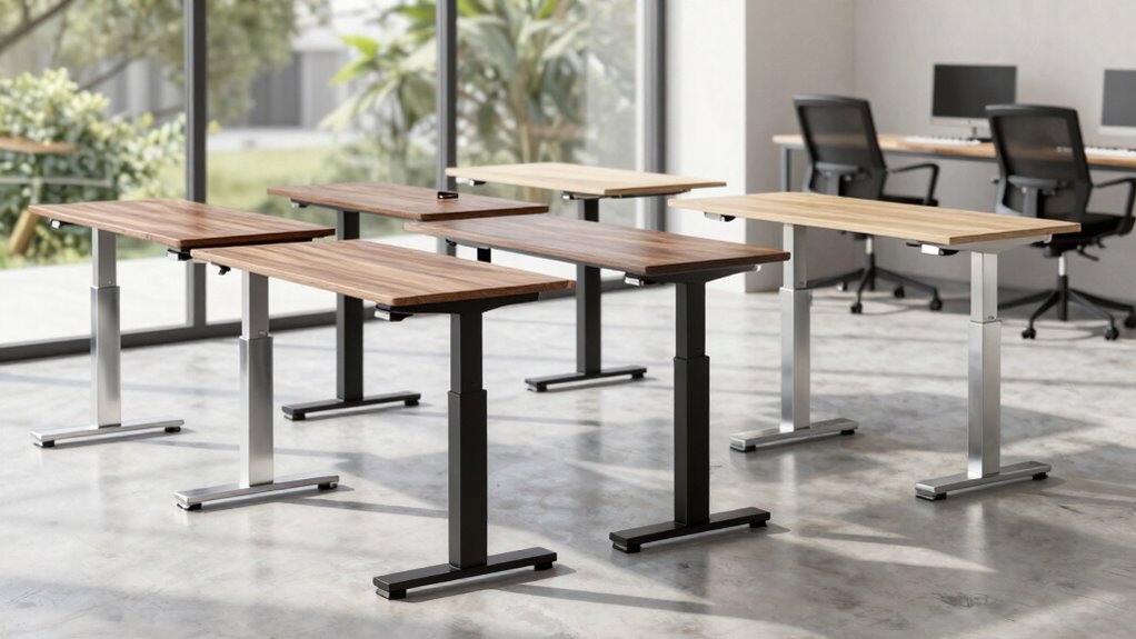 top standing desk frames