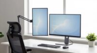 vertical monitor ergonomic setup