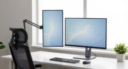 vertical monitor ergonomic setup