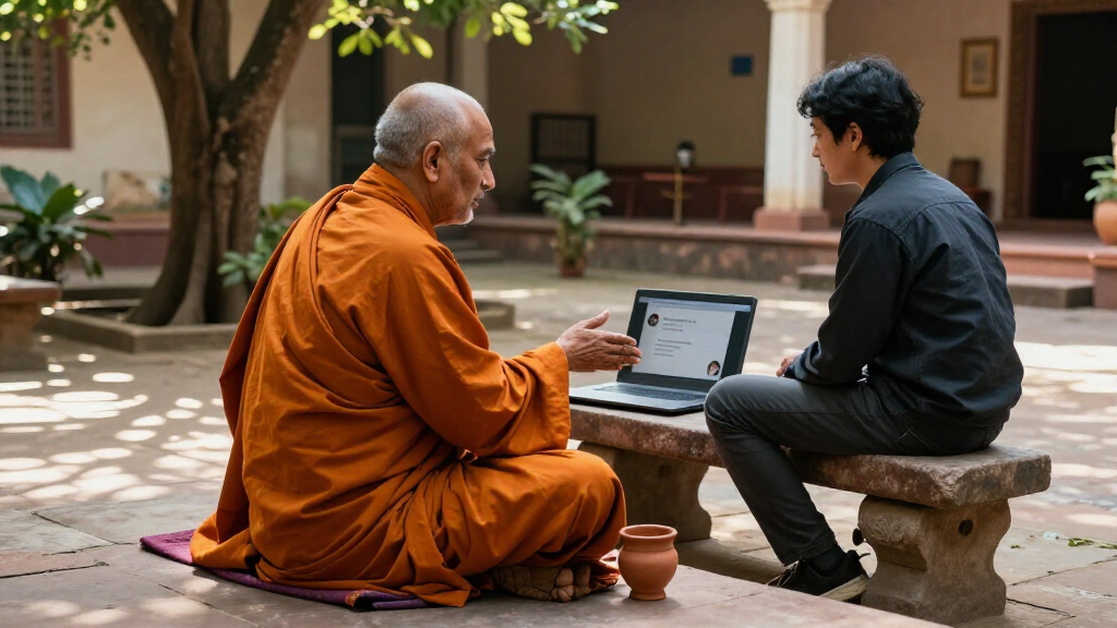 A Vedanta Monk, Anthropic And Claude: The Story Behind A Viral Video
