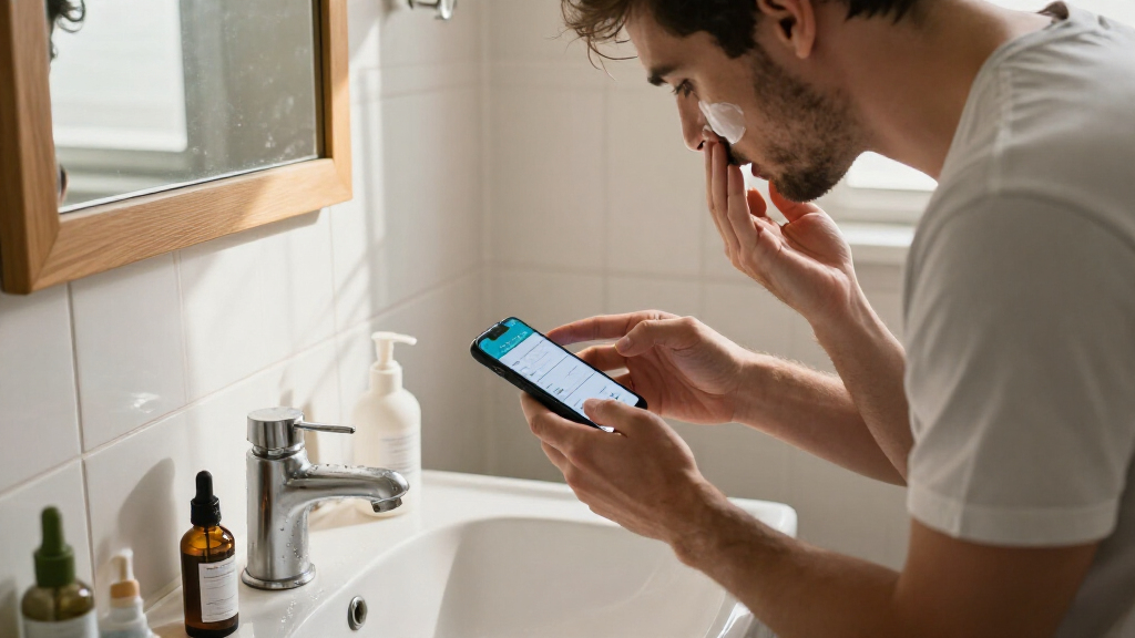 Personal Skincare Tracking For Men: The Glow-Up App Approach
